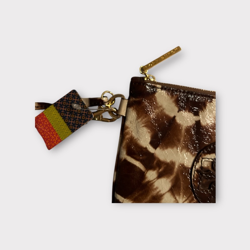 Tory Burch Brown Tie-Dye Wristlet